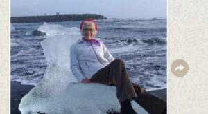 Баба се отдалечи към морето на айсберг след като реши да се снима върху него